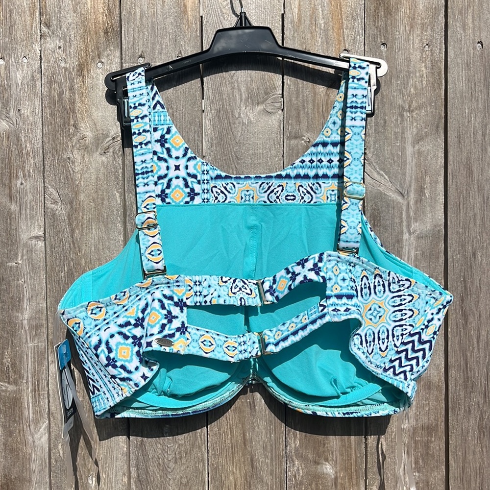 CURVE by Sunsets Majorca Hollywood Hi-Neck Bikini Top,Size 18DD/E,NWT - Picture 9 of 14